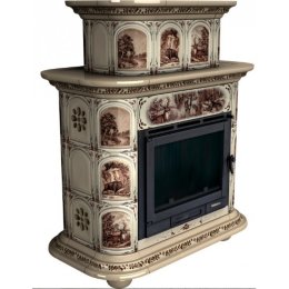 Каминная облицовка КимрПечь Прованс центральная двухъярусная Звери